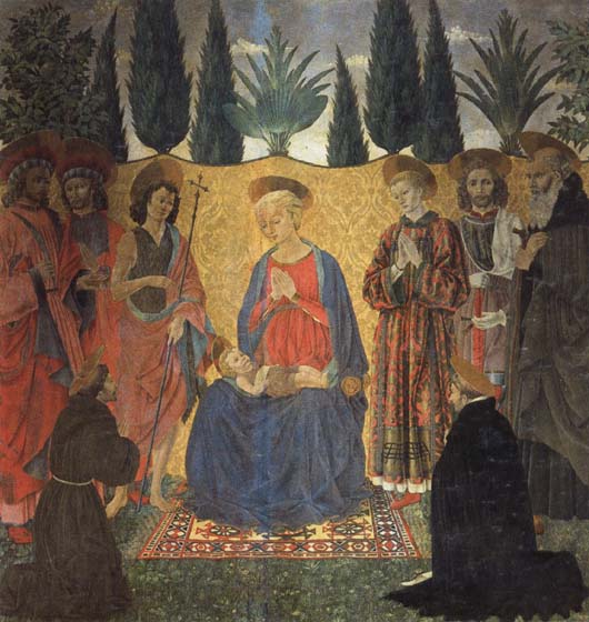 Alessio Baldovinetti Madonna and Child with Saints